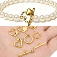 5sets PVD Never Fade Stainless Steel OT Clasps Toggle Bracelet Hooks End Necklace Connectors ForDiy Jewelry Making Accessories