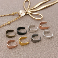 100pcs Multicolored iron Pinch Clip Clasp Bail Finish Necklace Pendant Clasps Melon Seeds Buckle for DIY Craft Jewelry Making
