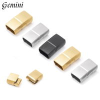 10Pcs 316L Stainless Steel Clasps Hole 12x6mm 12x4mm for Leather Bracelets Clasp Magnet DIY Bracelet Jewelry Making Accessories