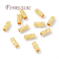 3mm*7mm Tube Beads Spacer Beads 18K Gold Plated Separators For Beads,DIY Jewelry Making Supplies,Necklace/Bracelets Accessories