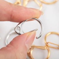 10pcs C-Shaped Spring Snap Alloy Lobster Clasps Keychain Hooks Pendant Connectors for DIY Key Chain Making Accessories