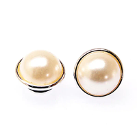 12pcs White Pearl Jewelpop Interchangeable Diy For Bracelets Necklace Ring 925 Silver For Cabochon 12mm Diy Kameleon Jewelry