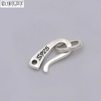 Handmade 100% 925 Silver Clasp and Hook DIY Bracelet Class Hook Sterling Silver Jewelry Findings Clasp and hook