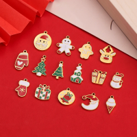 1pcs/Lot Stainless Steel Christmas Style Pendant for DIY Jewelry Making Necklace Bracelet Holiday Commemorative Christmas