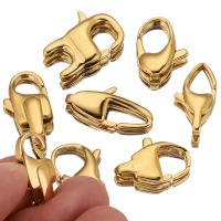 2pcs High Quality 316 Stainless Steel Clasps Heart Lobster Clasp Hooks Connectors Necklace for DIY Jewelry Making Supplies Craft