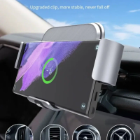 Car Wireless Charger Phone Holder Stand For Samsung W22 Galaxy Z Fold 4 3 2 iPhone 16-12 X Car Chargers Fast Charging