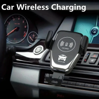 2 in 1 Wireless Charger 30W Fast Charging Mobile Phone Car Holder Charger For iPhone 15 14 13 12 11 Pro XS Max XR Samsung Xiaomi