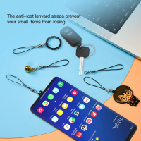 Phone Dust Plug Set USB C Dust Plug Cover, Lanyard And Cleaning Brush Set Charging Port Cleaner