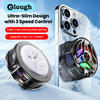 Elough FC68 Mobile Phone Ice Cooler Magnetic Cooling Fan Case Radiator For PUBG Gaming Back Clip Cool Heat Sink For Smartphones
