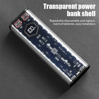 8 Slots 18650 DIY Power Bank Case Fast Charging Power Bank Case large Capacity Digital Display Battery Storage For Xiaomi Huawei