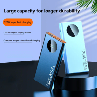120W Super Fast Charging 500000mAh High Capacity Power Bank Thin Light Digital Display Power Bank For iPhone Samsung Huawei 2025