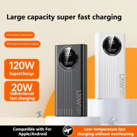 50000mAh 120W Portable Power Bank Large Capacity Fast Charging For Laptops With Digital Display for Xiaomi Huawei iPhone NEW