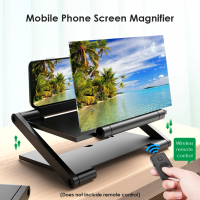 10 inch 3D Screen Amplifier Mobile Phone Screen Video Magnifier HD Expander Projector Cellphone Display Magnifying Glass Bracket