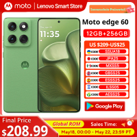 Original Motorola MOTO edge 60 Smartphone 5G Global ROM 6.7 1.5K 120Hz pOLED Display IP68 MediaTek Dimensity 7400 Cellphone