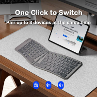 BOW Bluetooth Foldable Mobile Phone Keyboard Rechargable Portable Wireless Folding Keyboard for iPhone Huawei Phone