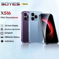 SOYES XS16 Mini 4G Smartphone 3.0inches IPS MTK 16GB/64GB ROM Dual SIM 5MP Camera Type-C Ultra Light WIFI Android CellPhone