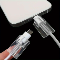 10units Shield Your Charging Cord - Transparent Cord Clip, Suitable For Apple And Android Type-C Cords