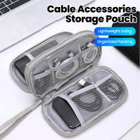 Data Cable Storage Bag Portable Headphones Charger USB Drive Hard Disk Adapter Multi-functional Storage Lightweight Mesh Handbag