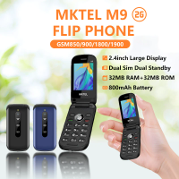 MKTEL M9 2G Feature Phone 2.4" Large Buttons Dual SIM Bluetooth FM MP3 0.08MP Camera 12 Languages