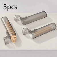 Portable Transparent Mini Storage Box Travel Toothpick Cotton Swab Box Simple Small Object Band-aid Classification Finishing Box