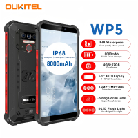 OUKITEL WP5 8000mAh Rugged Smartphone5.5"HD+ Max7GB RAM 4G Dual SIM 64GB/1TB Extension ROM,Triple Camera13MP,Face/Fingerprint ID
