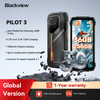 Blackview OSCAL PILOT 3 5G AI Rugged Smartphone MTK 6300, 6.78" FHD+2.4K Display 120Hz, 12+24GB RAM, 256GB+2TB ROM, 7500Amh,