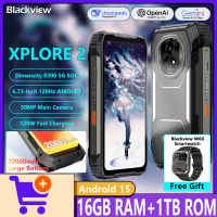 Blackview XPLORE 2 5G Rugged Phone Dimensity 8300 5G 16GB+1TB 6.73" QHD+ 2600nit AMOLED 50MP+50MP Camera Smartphone Wifi 6E NFC