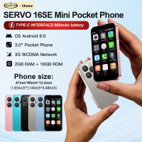 SERVO Mini Smartphone ,3.0'' HD Display, Android 9.0 Mobile Phone 2GB+16GB Face Unlock 3G Cellular GPS, Small Size Smart Phones