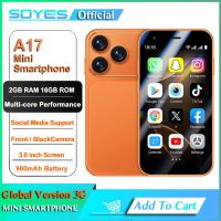 SOYES A17 Mini Android8.1 Smart Phone 3.0 Inches 2GB RAM 16GB ROM Dual SIM Standby Play Store 3G Little Phone