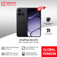 World Premiere OnePlus Nord 6 Global Version Smartphone 165Hz 1.5K AMOLED Display Snapdragon 8s Gen 4 50MP Sony Main Camera