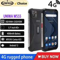 Global Version Hardcover UNIWA W555 4G Rugged Smartphone 5.71 HD Water Drop Screen 3+32 Android 12 CellPhones Sell Well Phones
