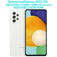 Samsung Galaxy A52 5G Smart Android Phone A526U 6.5-inch Four Camera 64MP 4500mAh 25W Snapdragon NFC US Version Unlocked Samsung