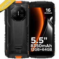 DOOGEE Fire 3 Rugged Phone 8350mAh Battery 5.5'' Display 12GB RAM (3GB+9GB)+64GB ROM Android 15 Smartphone Widevine L1 Cellphone