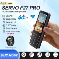 Free Gift! SERVO F27 PRO 4G LTE Smartphone Android11.0 OS 2GB+16GB Speed Dial Google Play WiFi 2 SIM Button Smart Mobile Phones
