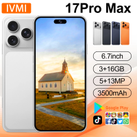 IVMI 17 Pro Max 6.7" Smartphone 3GB+16GB 5MP+13MP Camera Bluetooth Wi-Fi Google Supported Mobile Phone