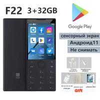 New Qin F22 Поддержка сервисов Google, 4G, многоязычность. Смартфон с сенсорным экраном и кнопками 3ГБ+32ГБ