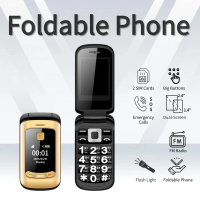 Affordable Retro Flip Cute Phone SOS Dial Speed Dial Big Button Dual Screen Loud Speaker Long Battery Clamshell Mini Size Mobile
