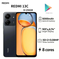 2026 latest model Redmi 13C Global Version High-End Smartphone 8GB RAM 256GB Storage 6.74' Display Premium Mobile Phone