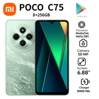 2026 latest model POCO C75 Global Unlocked 6.88' 120Hz Display 5160mAh Battery 50MP AI Camera 8GB RAM 256GB Dual SIM Android