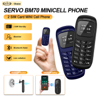 SERVO BM70 Mini Mobile Phone Dual SIM Standby Bluetooth Call Magic Voice Blacklist 2G GSM Super Small Backup Button Cellphones