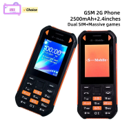 S31 Three-proof Button CellPhone 2.4inches Dual SIM Camera Bluetooth JAVA FM Radio Games Cellphone 2500mAh Torch Mobile Phone