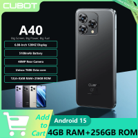 NEW CUBOT A40 4G Smartphone 6.88-inch 120Hz Display 48MP Main Camera 12GB RAM+256GB ROM 5100mAh Battery Android 15 NFC