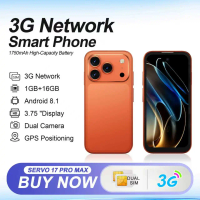 SERVO Mini Pocket Android Smart Phone 3G WCDMA Dual SIM Card 16GB ROM Play Store Facebook WiFi MP4 Player 3.75" Small Smartphone