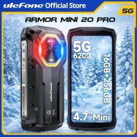 【World Premiere】Ulefone Armor Mini 20 Pro 5G 4.7" Rugged Phone 64MP Night Camera Android 14 Smartphone 6200mAh Mobile phone LE