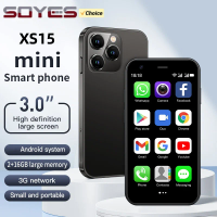 New SOYES XS15 Mini Smartphone 3.0inches MTK 2GB RAM 16GB ROM WCDMA 3G Dual SIM 2MP Rear Camera 480x854 Type-C Android Cellphone