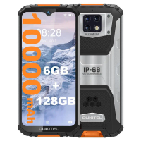 Oukitel WP6 Rugged Smartphone 6.3-inch Display 6GB RAM+128GB ROM 10000mAh battery Outdoor Waterproof Mobile Phone