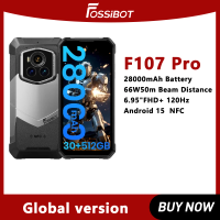 NEW FOSSiBOT F107 PRO 5G Rugged Smartphone,Up to 30GB+512GB,6.95"FHD+ Android 15,28000mAh 66W 2M FF Night Version