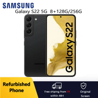 Refurbished Samsung Galaxy S22 5G 6.1" 8GB+128/256GB Snapdragon NFC Octa Core Original Android CellPhone Excellent Condition