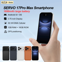 SERVO 17PRO MAX Pocket Smartphone Android OS Play Store WhatsAPP 2.0MP Camera 3G WCDMA 3.75" Mini Smart Mobile Phones 2 SIM Card