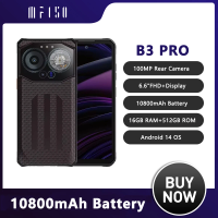 IIIF1505G Rugged Smartphone B3 Pro Android 14 10800mAh 16GB 512GB Mobile Phone 100MP 30W 6.6" Dual Display Ultra-Thin Cellphone